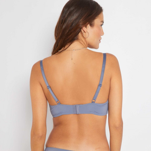 Soutien-gorge paddé bonnet D&E - Gris bleu