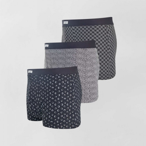 Lot de 3 boxers en coton - Noir