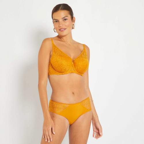 Soutien-gorge paddé bonnet D&E - Jaune moutarde