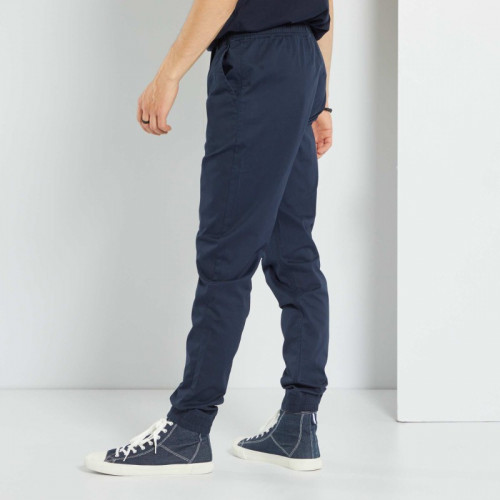 Pantalon esprit 'jogger' - Bleu marine