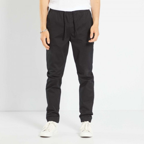 Pantalon esprit 'jogger' - Noir