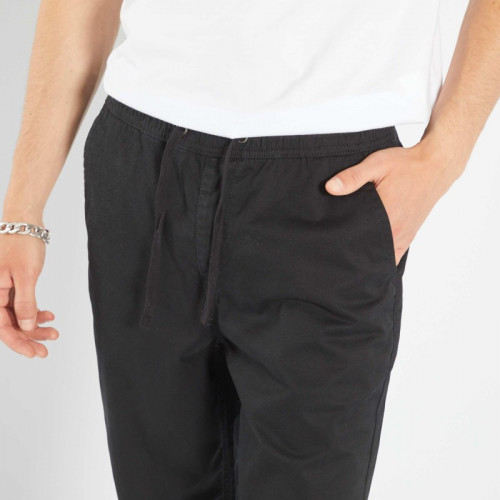 Pantalon esprit 'jogger' - Noir