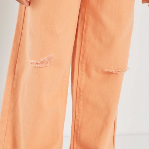 Pantalon large 5 poches - Orange