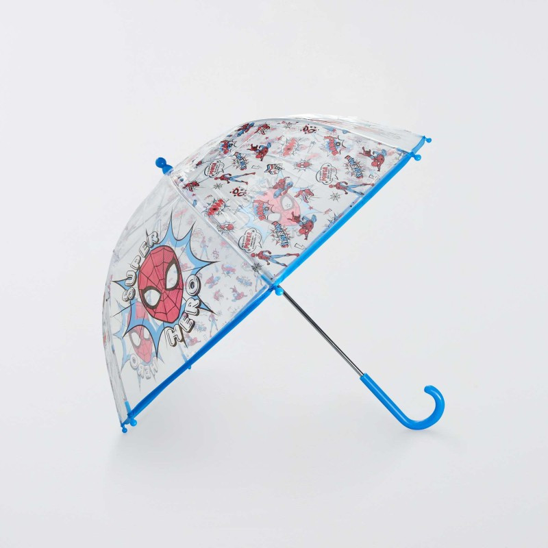 Parapluie transparent 'Spider-Man' - Rouge/bleu