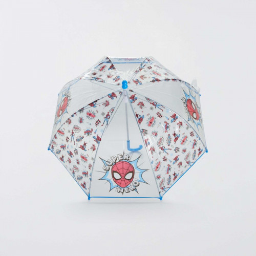 Parapluie transparent 'Spider-Man' - Rouge/bleu