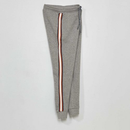 Pantalon de jogging avec bandes contrastantes - Gris