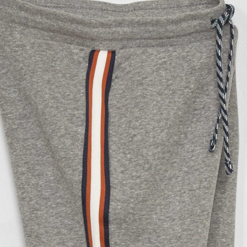 Pantalon de jogging avec bandes contrastantes - Gris