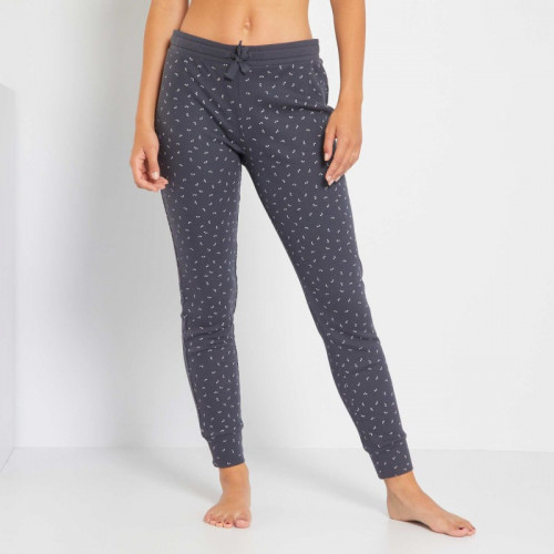 Pantalon coton fines côtes - Gris