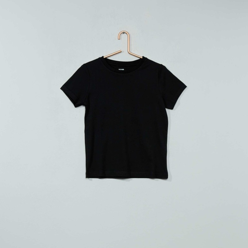 T-shirt basique uni - Noir