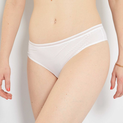 Tanga microfibre - Blanc