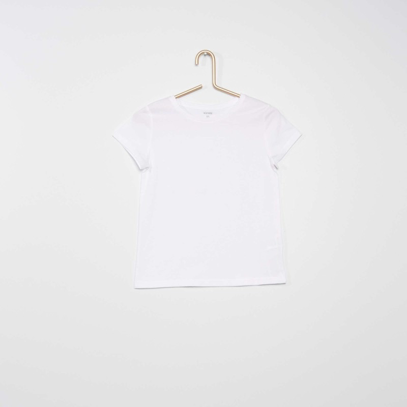 T-shirt coloré en coton - Blanc