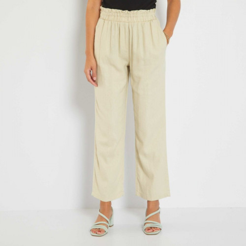 Pantalon en lin - Beige