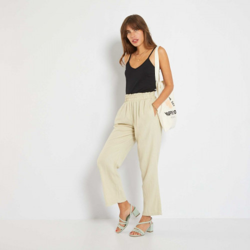 Pantalon en lin - Beige