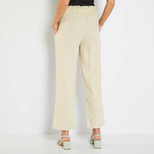 Pantalon en lin - Beige