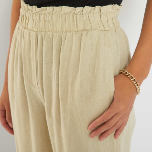 Pantalon en lin - Beige