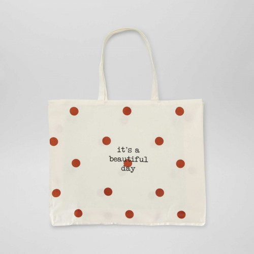 Tote-bag XXL en toile - Beige