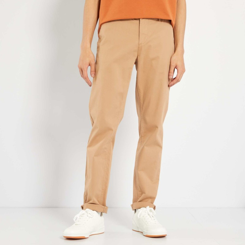 Pantalon chino slim - Beige