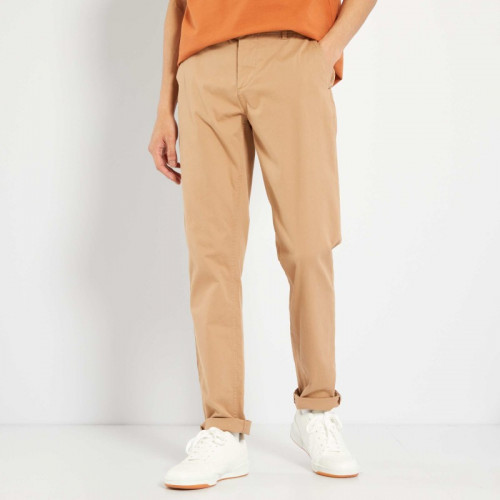 Pantalon chino slim - Beige