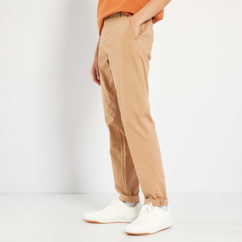 Pantalon chino slim - Beige