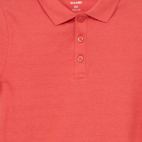 Polo en maille relief - Rouge