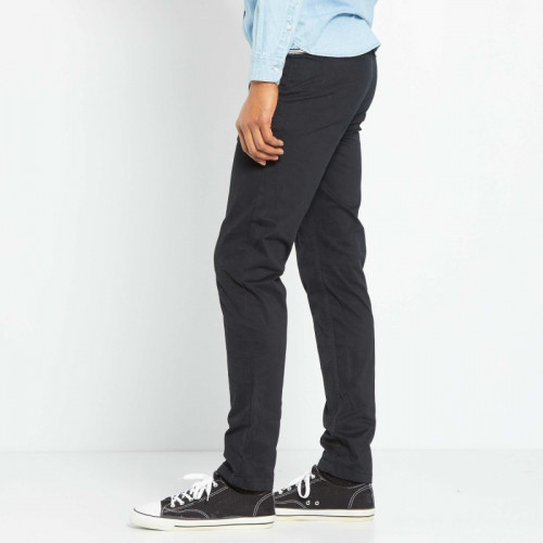 Pantalon chino slim - Noir