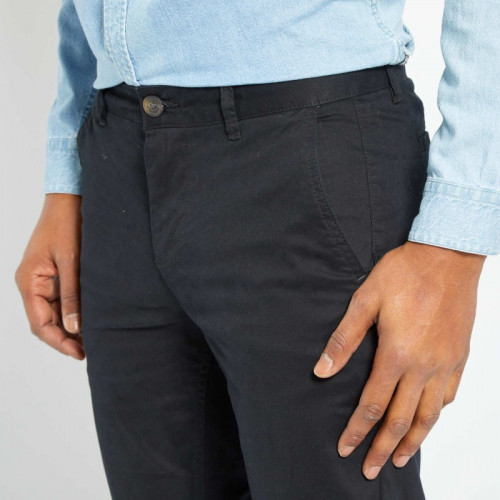 Pantalon chino slim - Noir