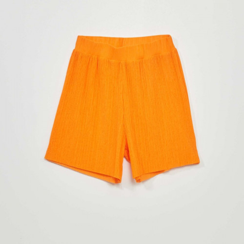 Short fluide plissé - Orange