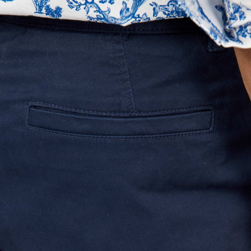 Pantalon chino slim - Bleu marine