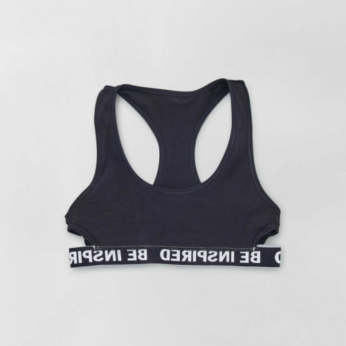 Brassière sport avec dos nageur - Lot de 2 - Noir