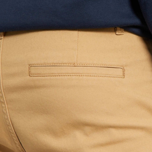 Pantalon chino en coton stretch - Beige