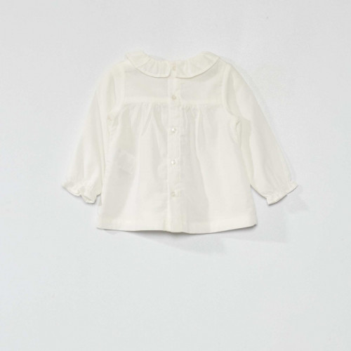 Blouse en voile de coton - Blanc