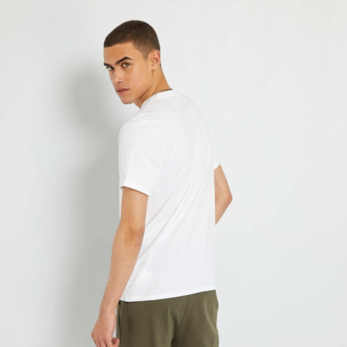 T-shirt manches courtes en coton - Blanc