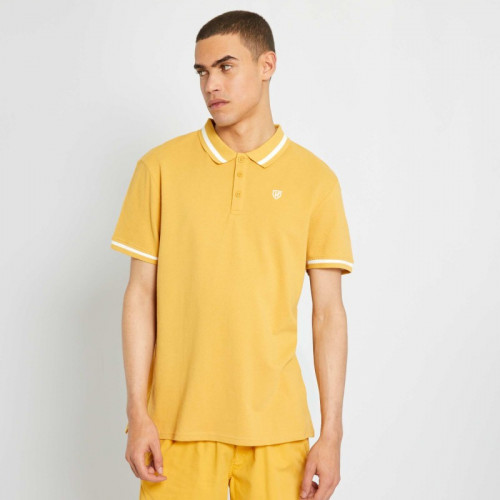 Polo en piqué de coton - Jaune