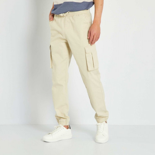 Pantalon type cargo - Beige