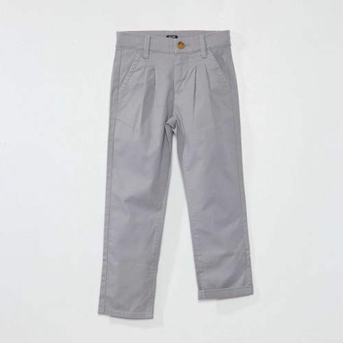 Pantalon chino tapered - Bleu gris