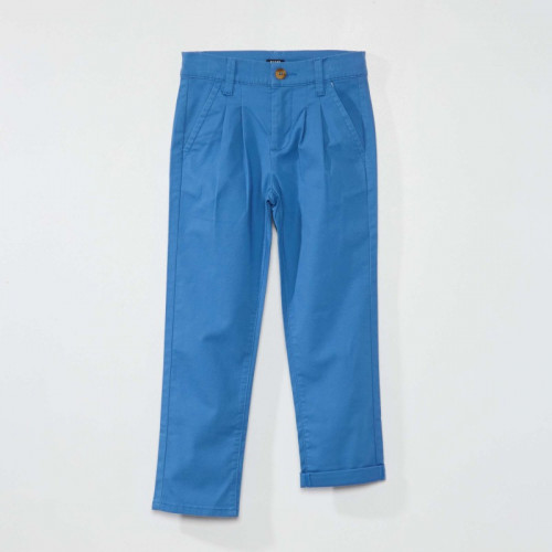 Pantalon chino tapered - Bleu saphir