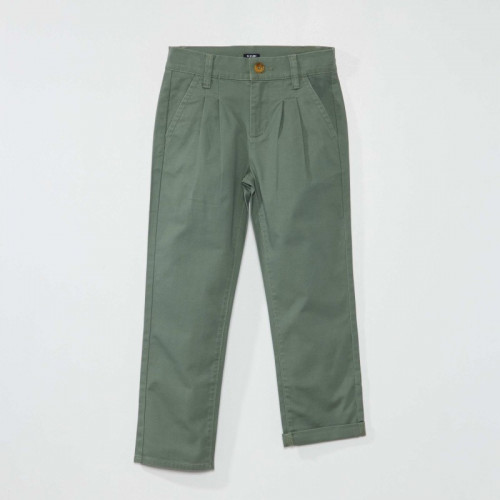 Pantalon chino tapered - Vert