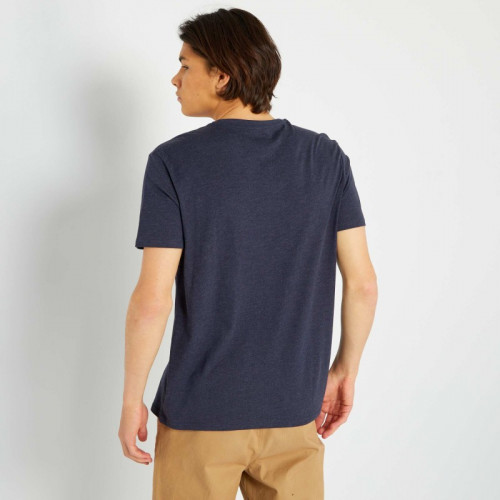 T*-shirt manches courtes avec poches poitrine - Bleu