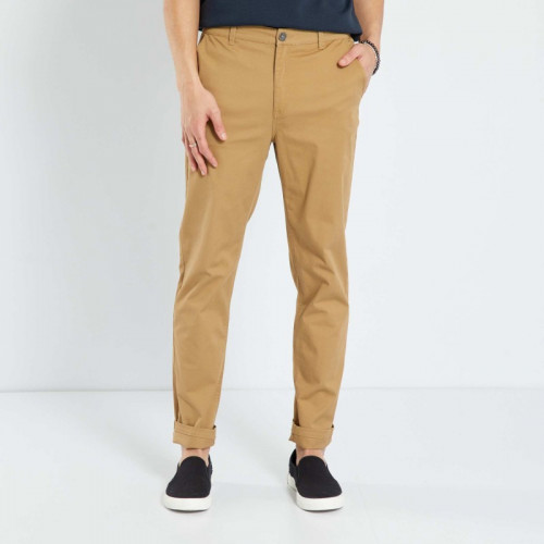 Pantalon chino droit - Beige