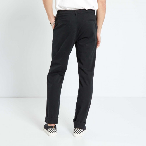 Pantalon chino droit - Noir