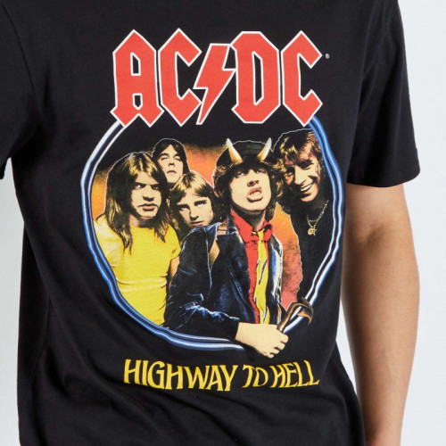 T-shirt en jersey 'AC/DC' - Noir