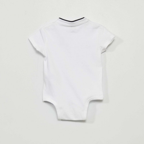 Body en maille jersey - Blanc