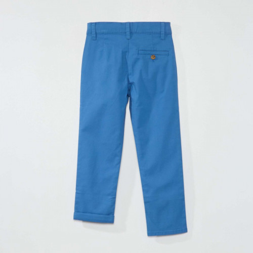 Pantalon chino tapered - Bleu saphir