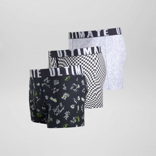 Lot de 3 boxers fantaisie - Noir/violet