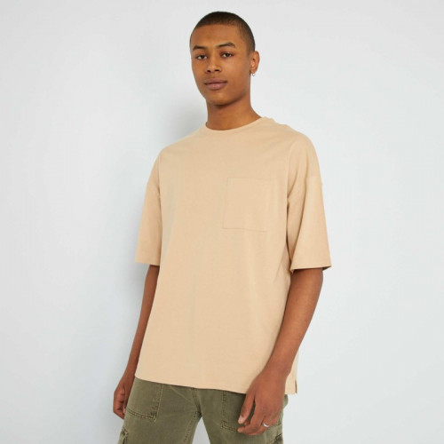 T-shirt oversize en jersey - Beige