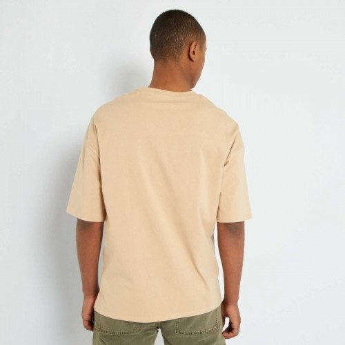 T-shirt oversize en jersey - Beige