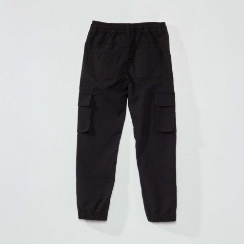 Pantalon cargo en tissu stretch - Noir