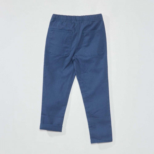 Pantalon jogger en twill - Bleu foncé