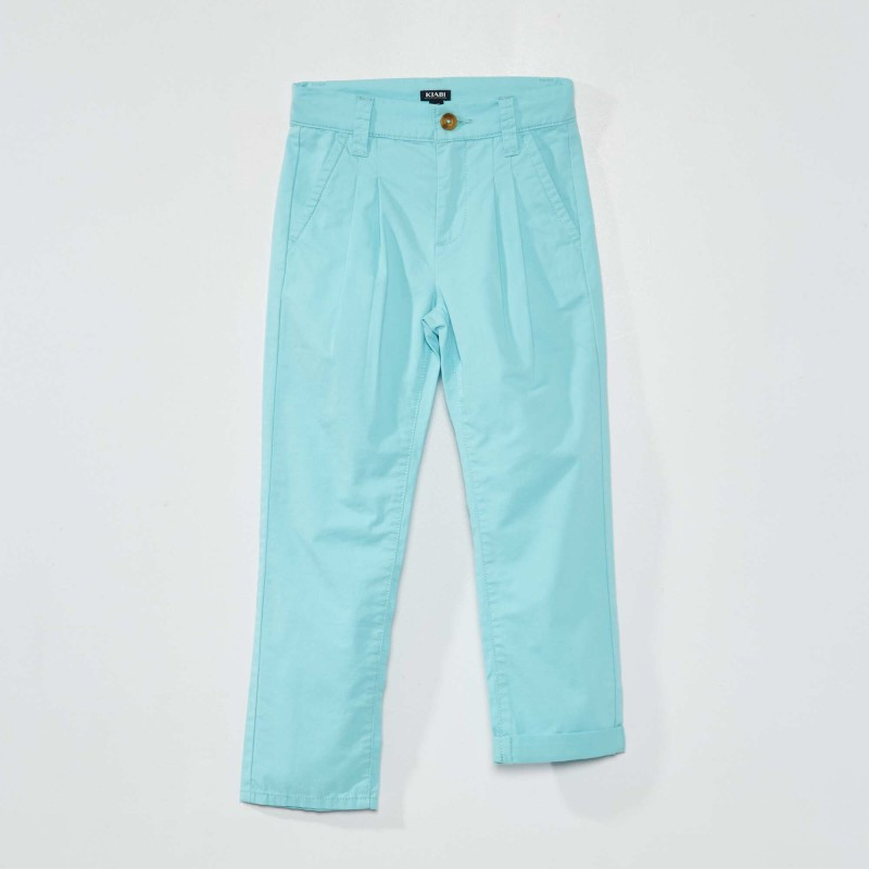 Pantalon chino droit - Bleu