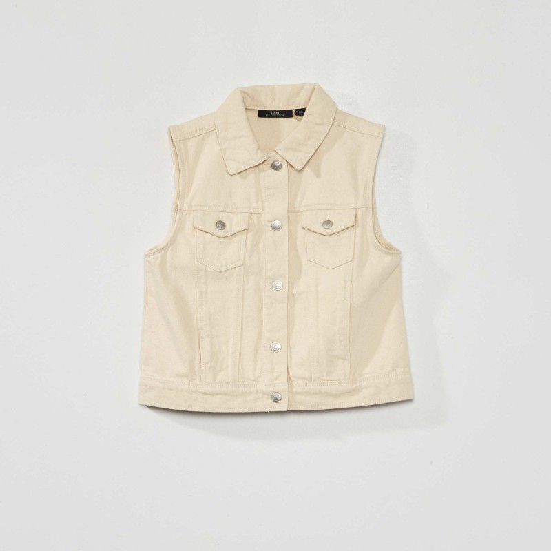 Veste sans manches - Beige